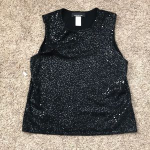 Black sequin Top